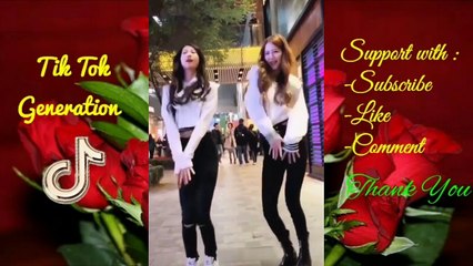 Sexy and cute woman playing tik tok