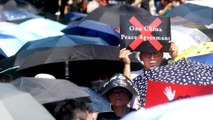Hong Kong throng: Protesters want leader Lam to quit