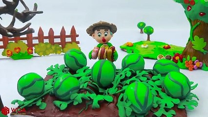 SUPERHERO BABY WATERMELON PACMAN  Play Doh Cartoons For Kids