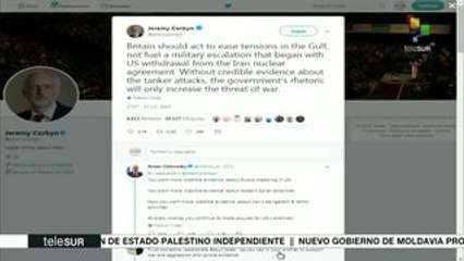 Corbyn pide a RU no alimentar la escalada de tensiones entre EU-Irán