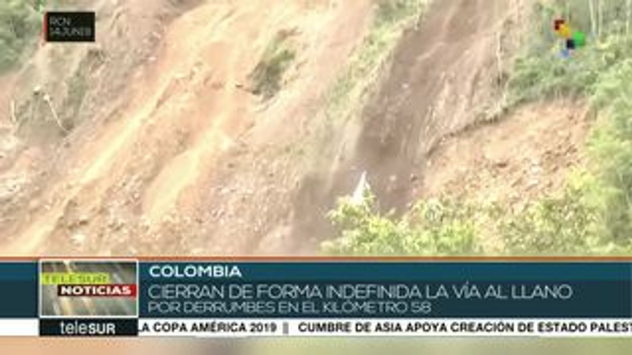 Colombia: anuncian estado de calamidad por derrumbes