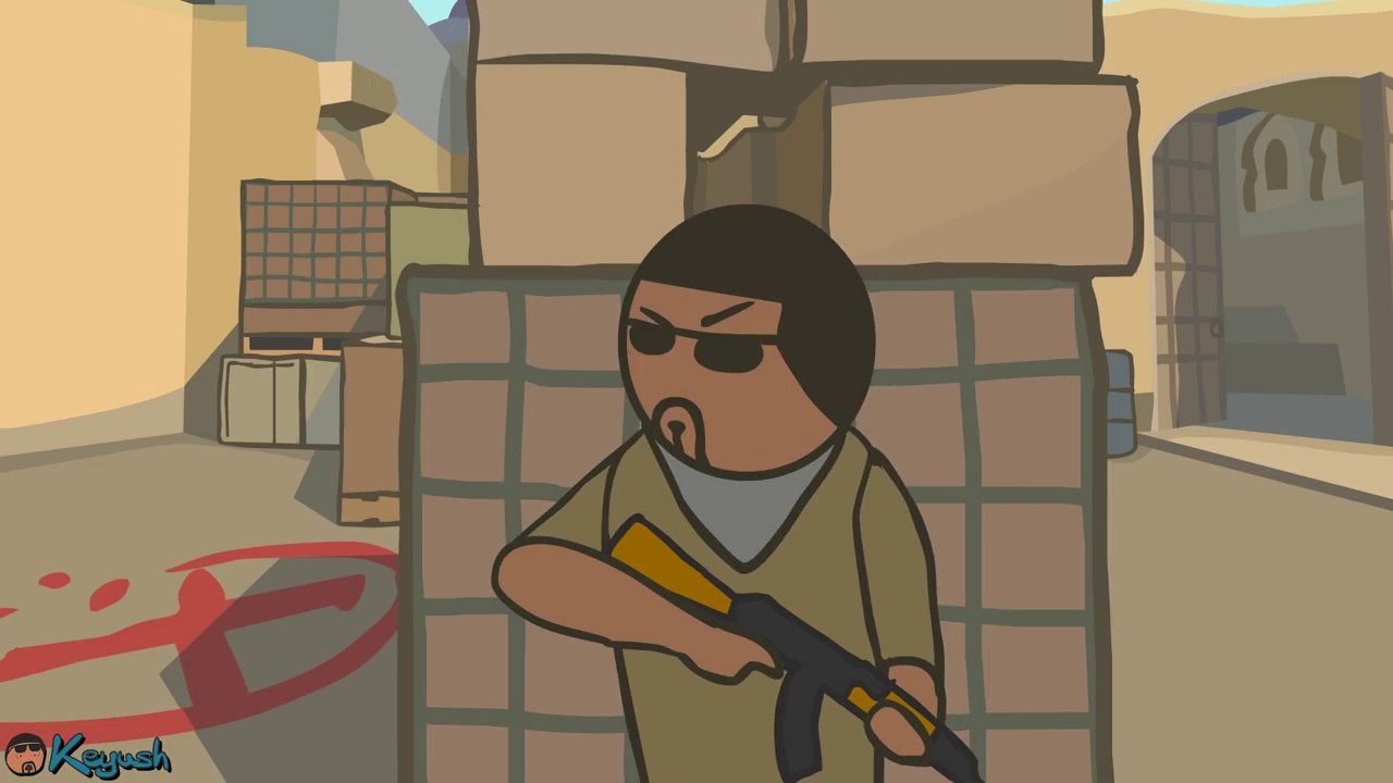 CS ANIMATION- DE_DUST2 (COUNTER-STRIKE PARODY)