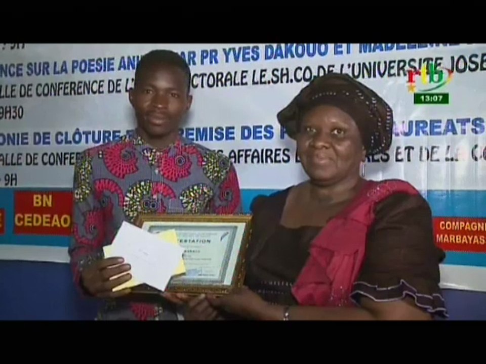 RTB/Première édition du Concours de poésie en hommage à Jacques Prosper BAZIE