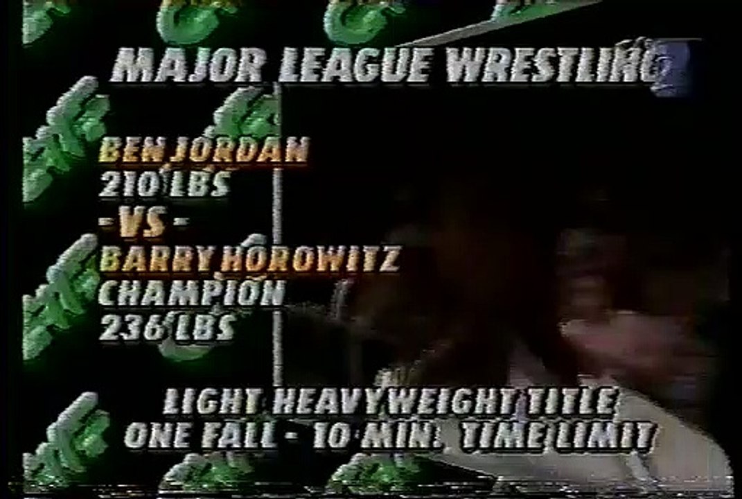 Barry Horowitz vs Ben Jordan