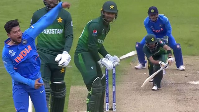 World Cup 2019 India vs Pakistan: Kuldeep Yadav strikes twice, Babar & Fakhar out | वनइंडिया हिंदी