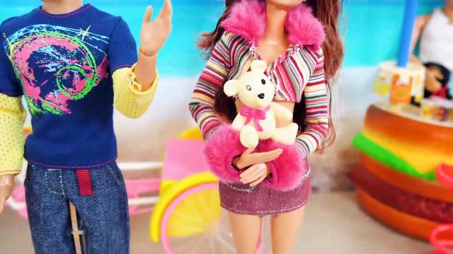 Doll Bike Trailer ; Barbie Beach Taxi Poupée Barbie Vélo de plage Strand Fahrrad Boneka Sepeda | Karla D.