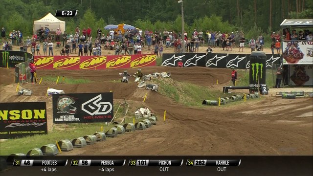 Jago Geerts vs Thomas Kjer Olsen battle - MXGP of Latvia 2019