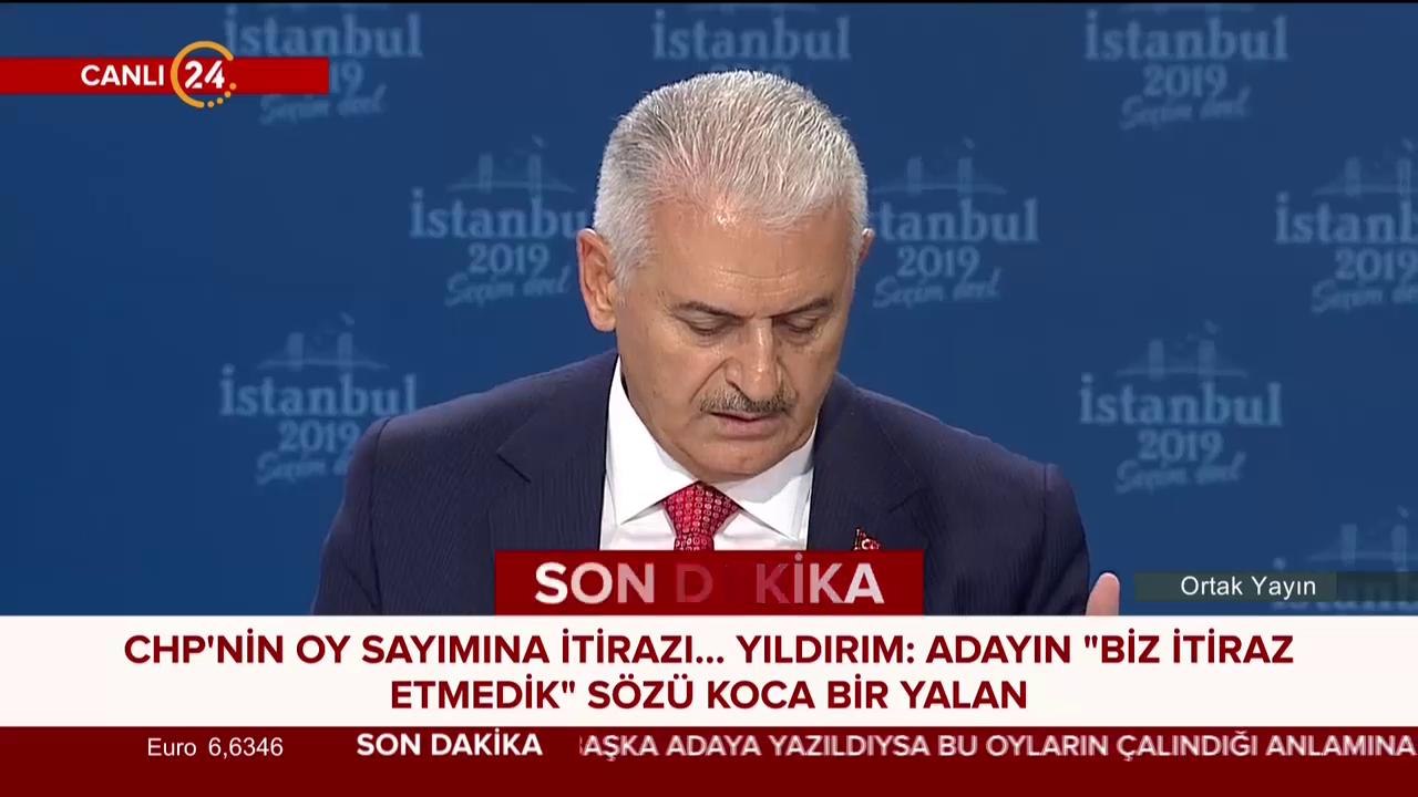 Binali Yıldırım-Ekrem İmamoğlu ortak canlı yayını