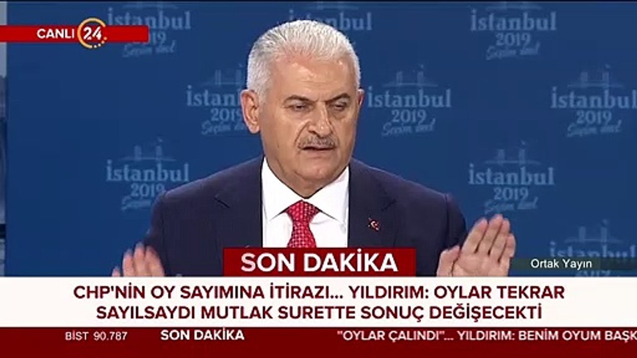 Binali Yıldırım-Ekrem İmamoğlu ortak canlı yayını