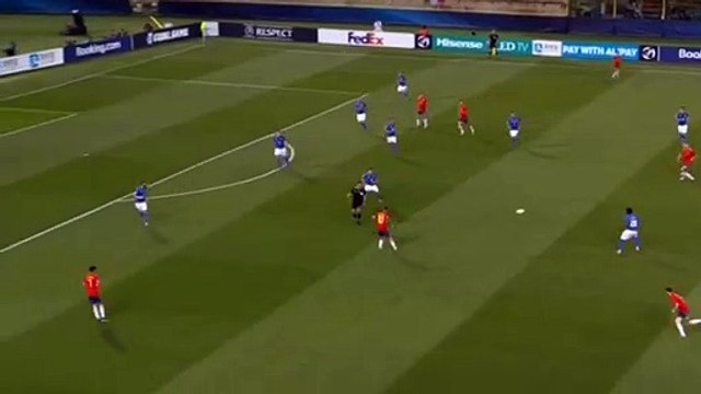 Dani Ceballos Fantastic Goal HD - Italy 0-1 Spain - Euro U21 - 2019