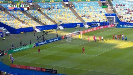 Oscar Cardozo Penalty Goal HD - Paraguay 1-0 Qatar - Copa América 16.06.2019