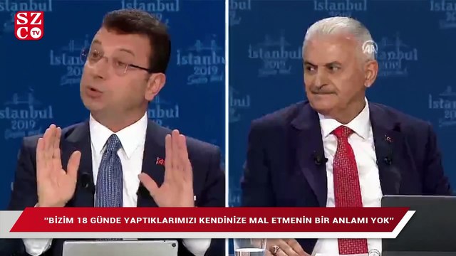 İmamoğlu'ndan Yıldırım'a: ''Bizim 18 günde yaptıklarımızı...''