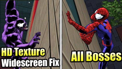 Ultimate Spider-Man ALL BOSSES (HD Texture + WideScreen Hack)