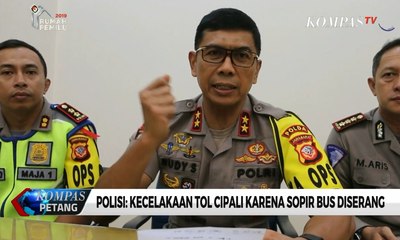 Polisi: Kecelakaan Tol Cipali Karena Sopir Bus Diserang