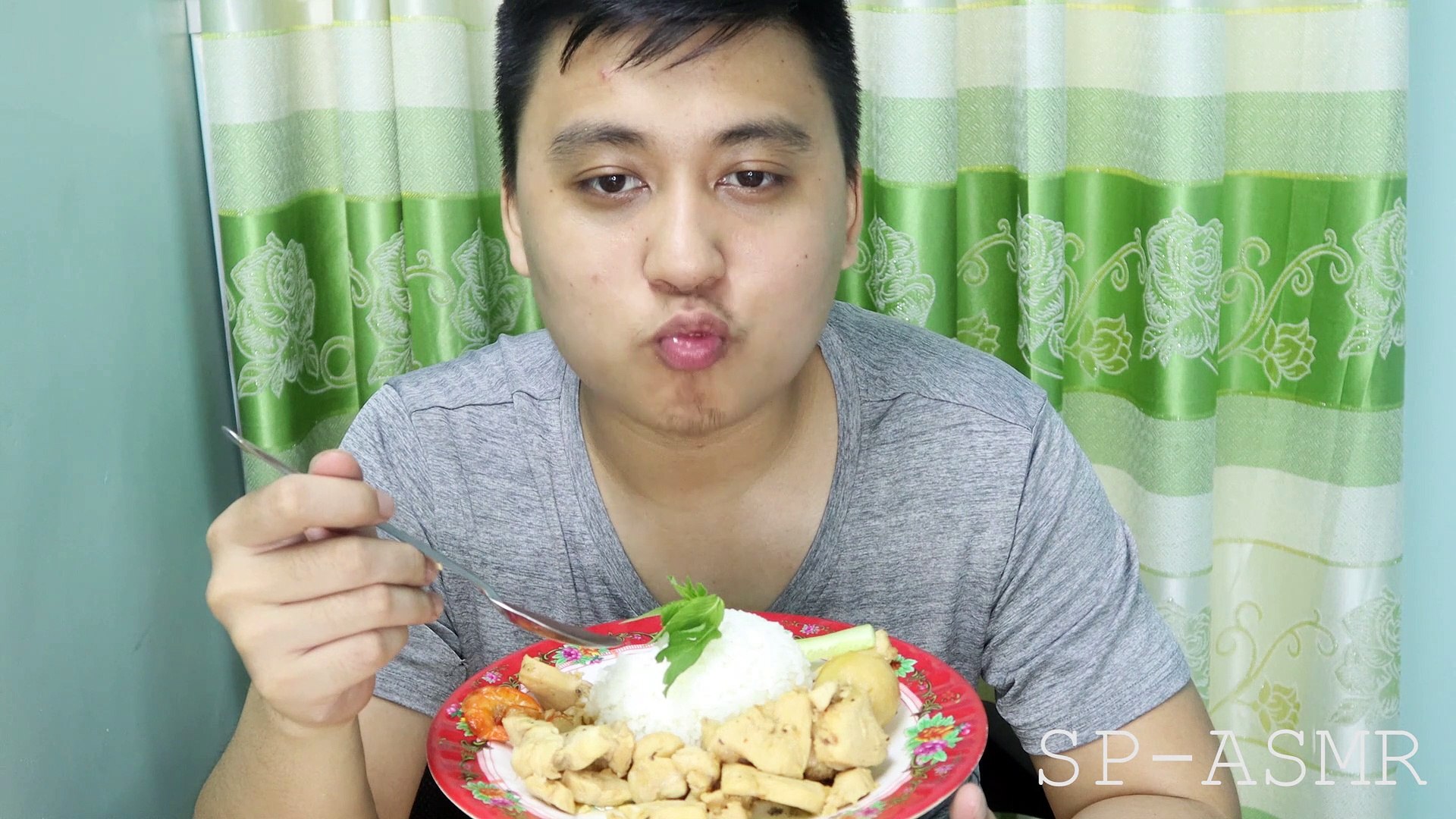 ⁣ASMR Lemongrass Chili Chicken with RICE | steven phan asmr king | sp-asmr