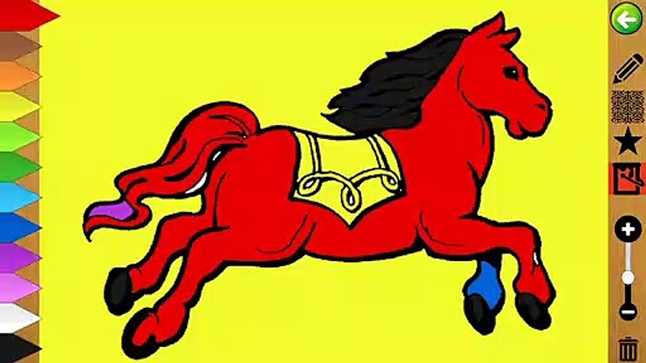 Horse Coloring For Kids & Toddlers