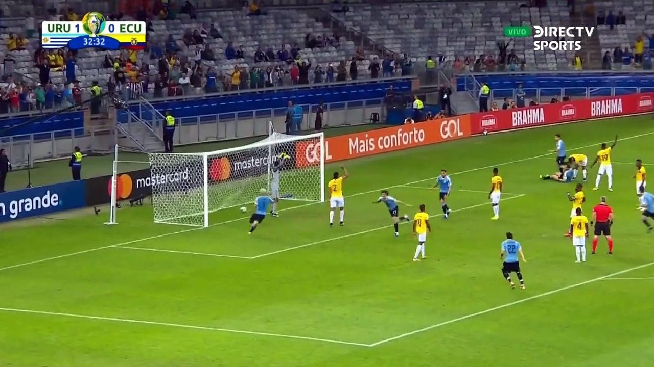 2-0 Edinson Cavani Goal HD - Uruguay 2-0 Ecuador - Copa América 16.06.2019