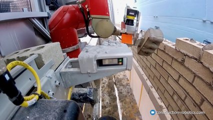 Robot Lays Bricks 6x Times Faster Humans - SAM - Semi-Automated Mason