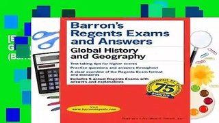 [BEST SELLING]  Regents Exams and Answers: Global History and Geography: Global Studies (Barron s