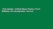 Full version  Critical Race Theory (Third Edition): An Introduction  Review