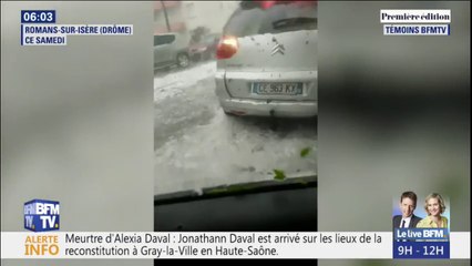 Download Video: Le chagrin des habitants après l'épisode de grêle à Romans-sur-Isère