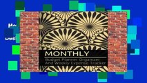 Monthly Budget Planner Organizer and Weekly Expense Tracker: Golden Floral Design Personal Money
