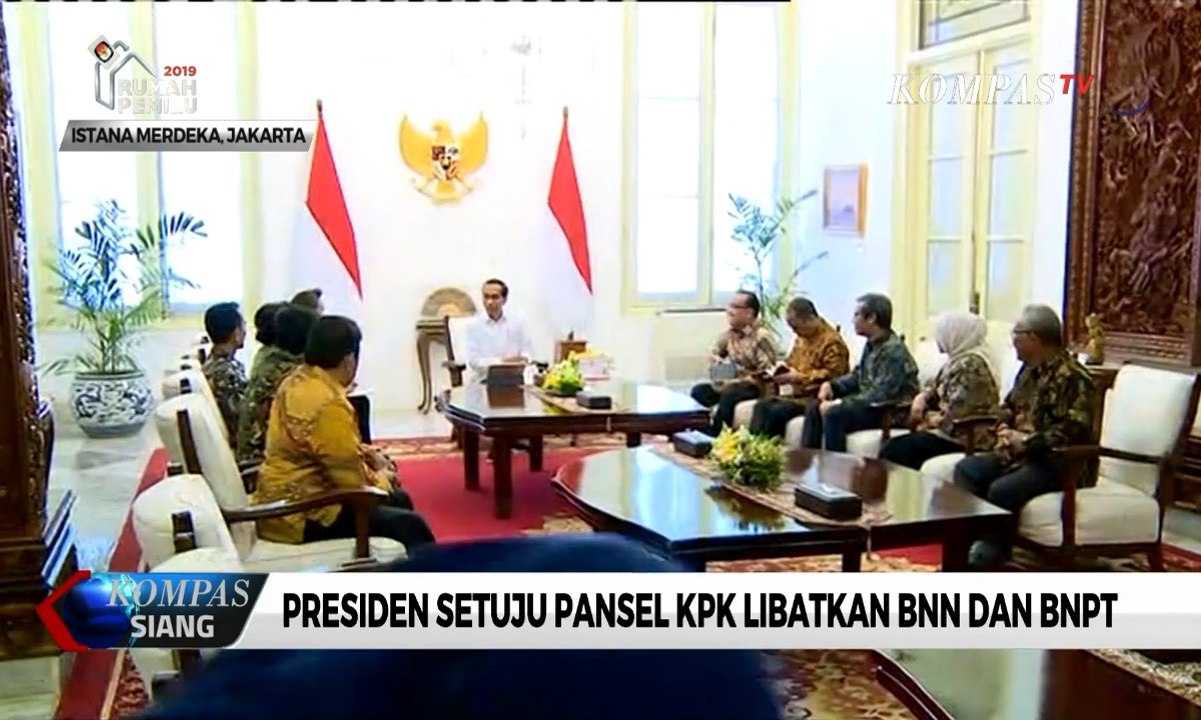 Presiden Jokowi Setuju Pansel KPK Libatkan BNPT dan BNN