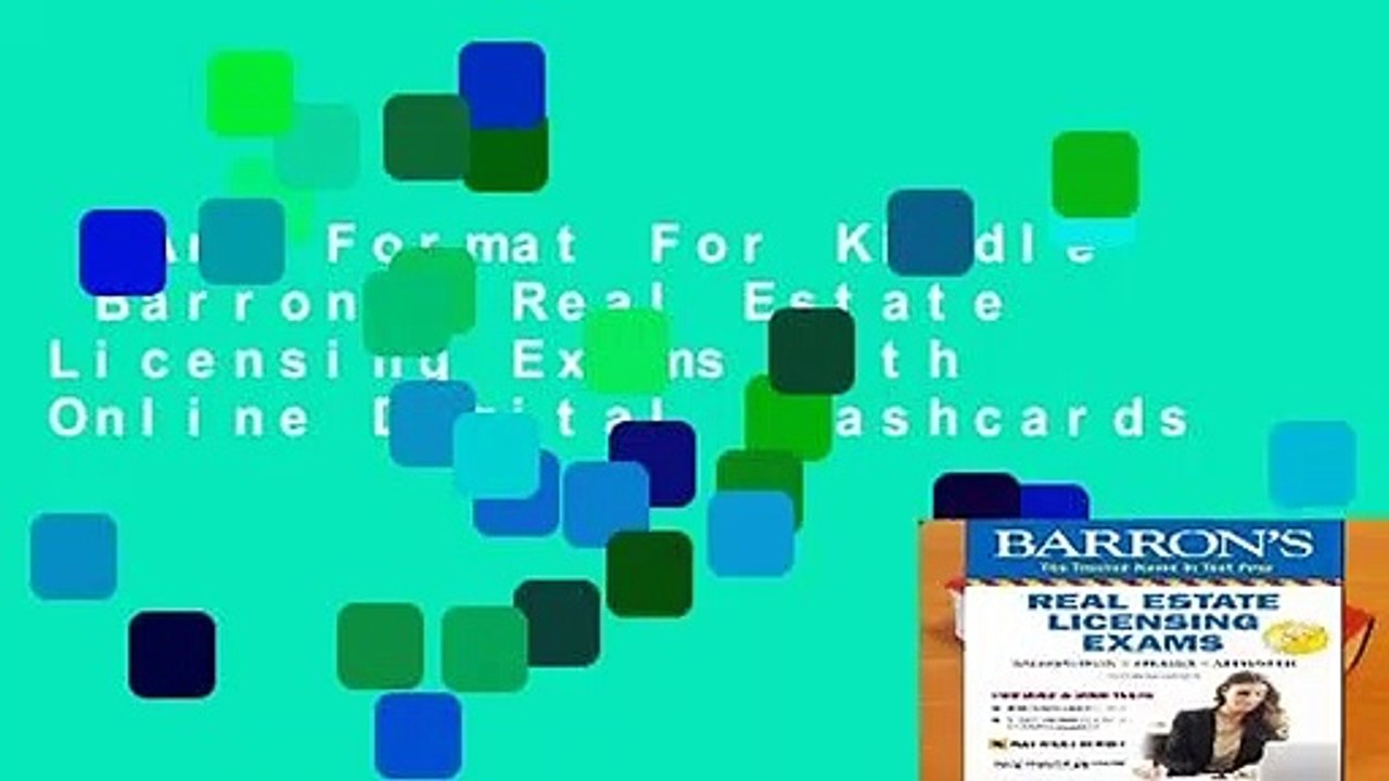 Any Format For Kindle Barron s Real Estate Licensing Exams with Online