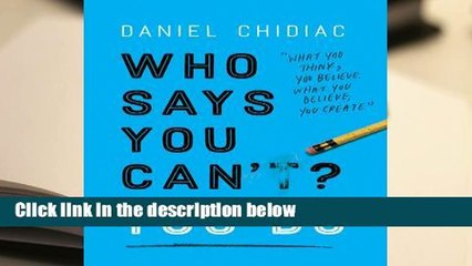 Full version  Who Says You Can't? YOU DO  Best Sellers Rank : #4