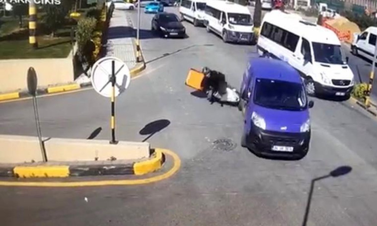 Maslak’ta feci kaza kamerada