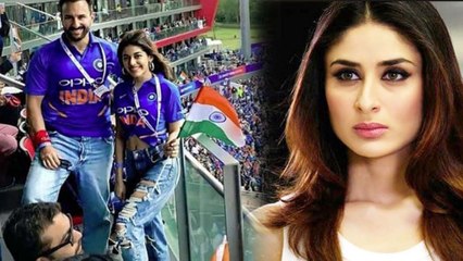 Kareena Kapoor Khan's husband Saif Ali Khan enjoys India Vs Pakistan match with this girl |FilmiBeat