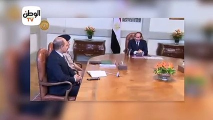 السيسي يجتمع مع رئيس صندوق المحاربين القدماء
