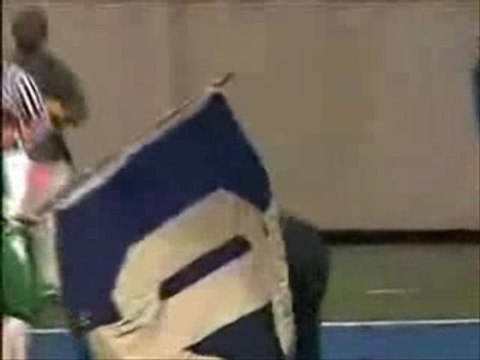 Cheerleader Gets Smacked by Leprechaun