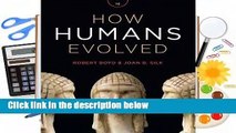 [Read] How Humans Evolved  Best Sellers Rank : #2