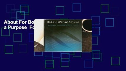 About For Books  Writing with a Purpose  For Kindle