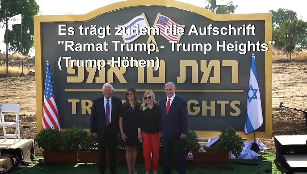 Siedlung in Israel heißt jetzt 'Trump-Höhen'