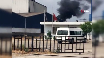 Hurda fabrikasındaki atık yağ tankı patladı