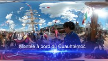 VR Visite du Cuauhtemoc, grand voilier mexicain lors de l'Armada en 360°