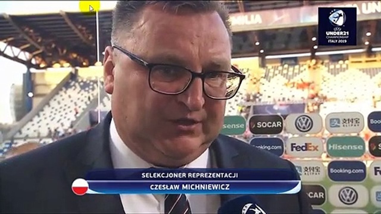 Czesław Michniewicz + Szatnia U21 po meczu z Belgami / ME U21 Włochy 2019