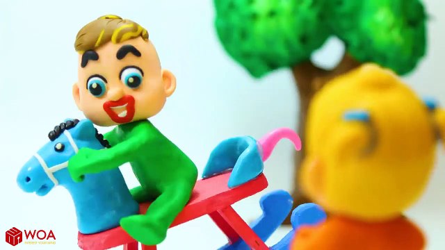 Funny Play Doh Stop Motion Police Stops Superhero Babies Play Doh Cartoons For Kids