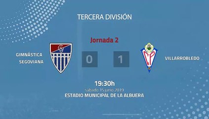 Resumen partido entre Gimnástica Segoviana y Villarrobledo Jornada 2 Tercera División - Play Offs As