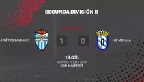 Resumen partido entre Atlético Baleares y UD Melilla Jornada 2 Segunda B - Play Offs Ascenso