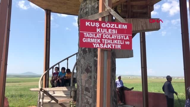 KARS KURUMA TEHLİKESİNDEKİ KUYUCUK KUŞ CENNETİ'NDE KUŞ FESTİVALİ