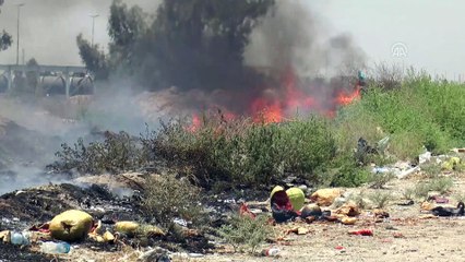Bağdat'ta yakılan çöpler hastalıklara davetiye çıkarıyor
