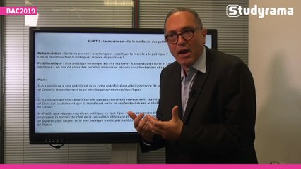 Bac 2019 : le corrigé de l'épreuve de philosophie, série ES