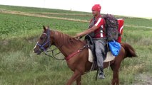 Vatani görevi için at sırtında yola çıkan Duman Yozgat'a ulaştı