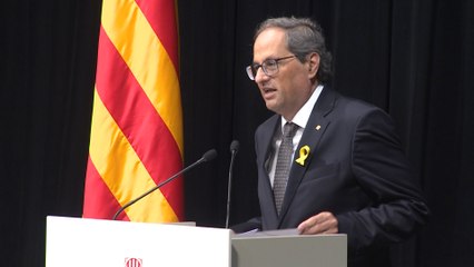 Torra quiere "combatir" el modelo de Estado