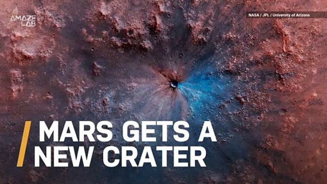 NASA Spacecraft Captures Brand New Crater on Mars