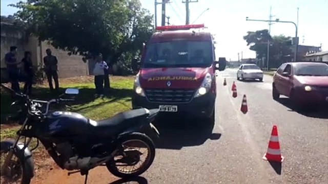 Homem fica ferido em colisão de trânsito na Av. Piquiri