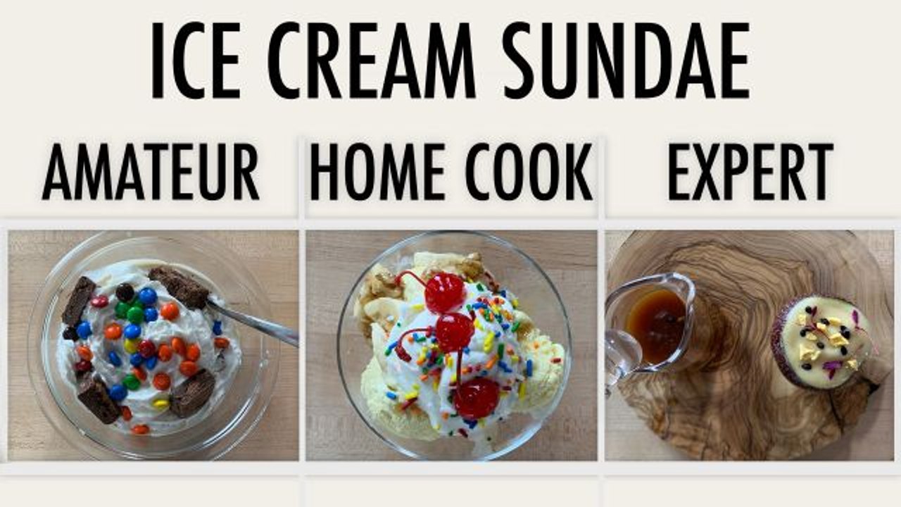 4 Levels of Ice Cream Sundaes: Amateur to Food Scientist